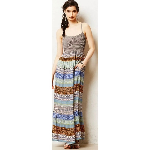 Anthropologie Dresses & Skirts - Anthropologie Lilka Plaited Print Maxi Dress